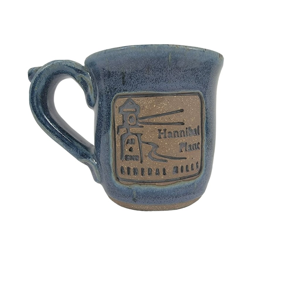 General Mills Foods Hannibal Plant MO Stoneware Mug‎ Ayers Pottery Handmade